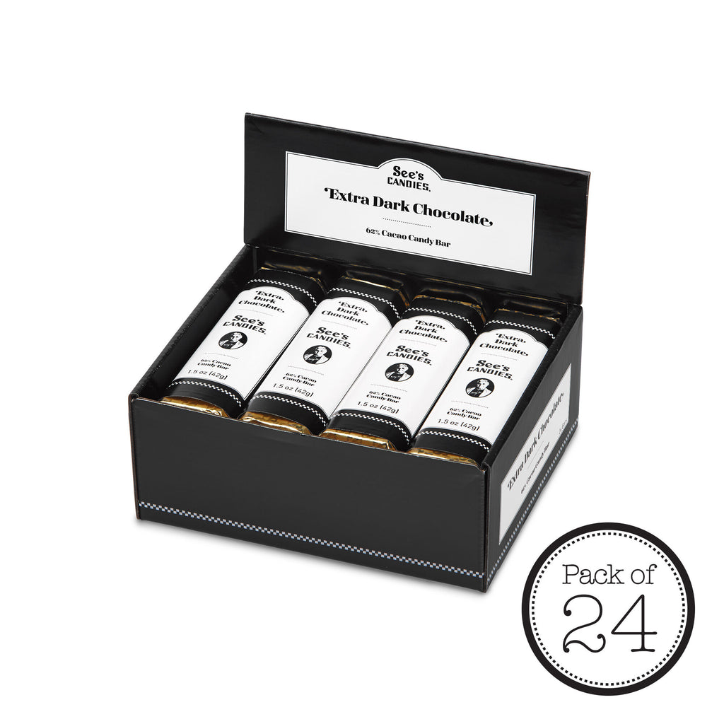 Extra Dark Chocolate Candy Bars