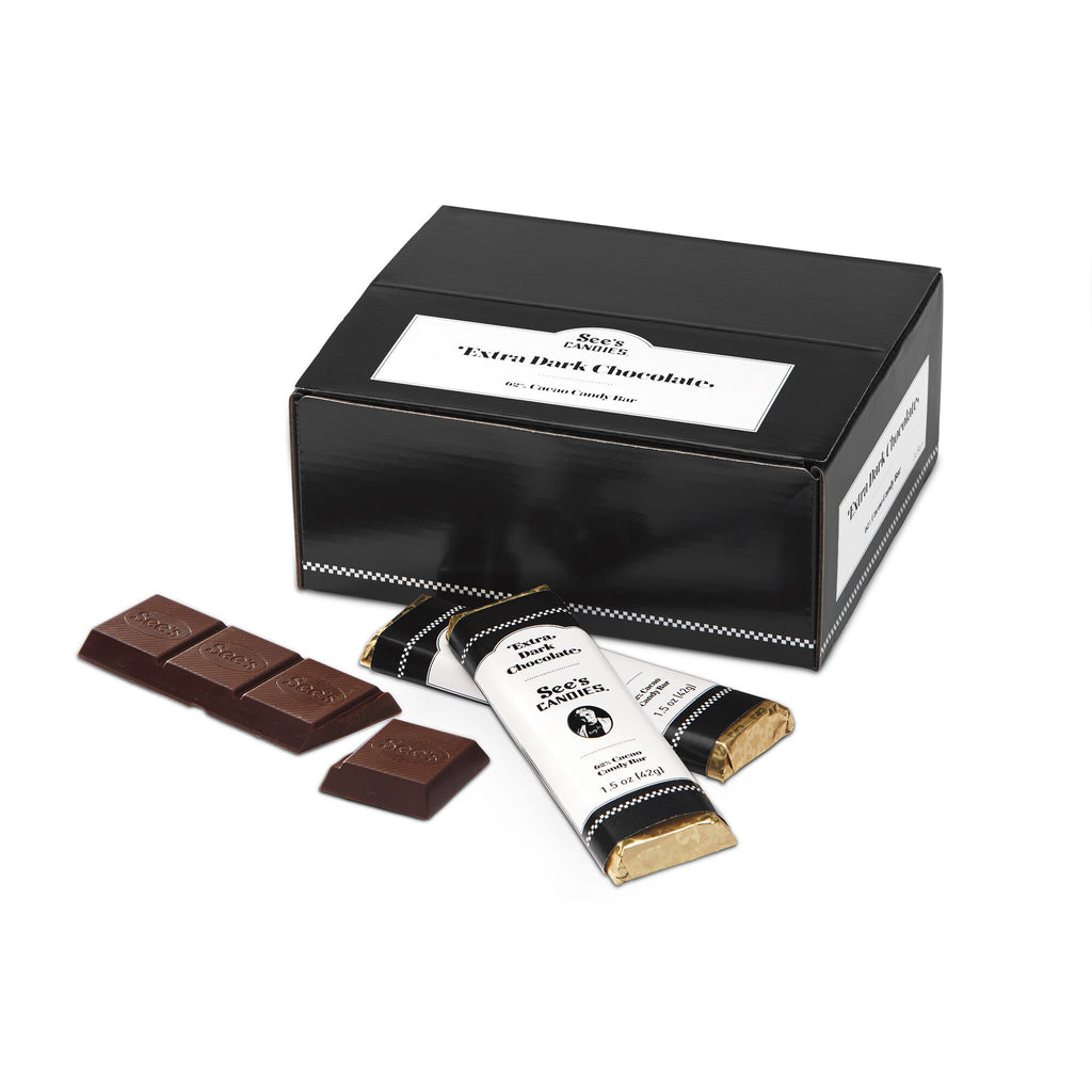 Extra Dark Chocolate Candy Bars