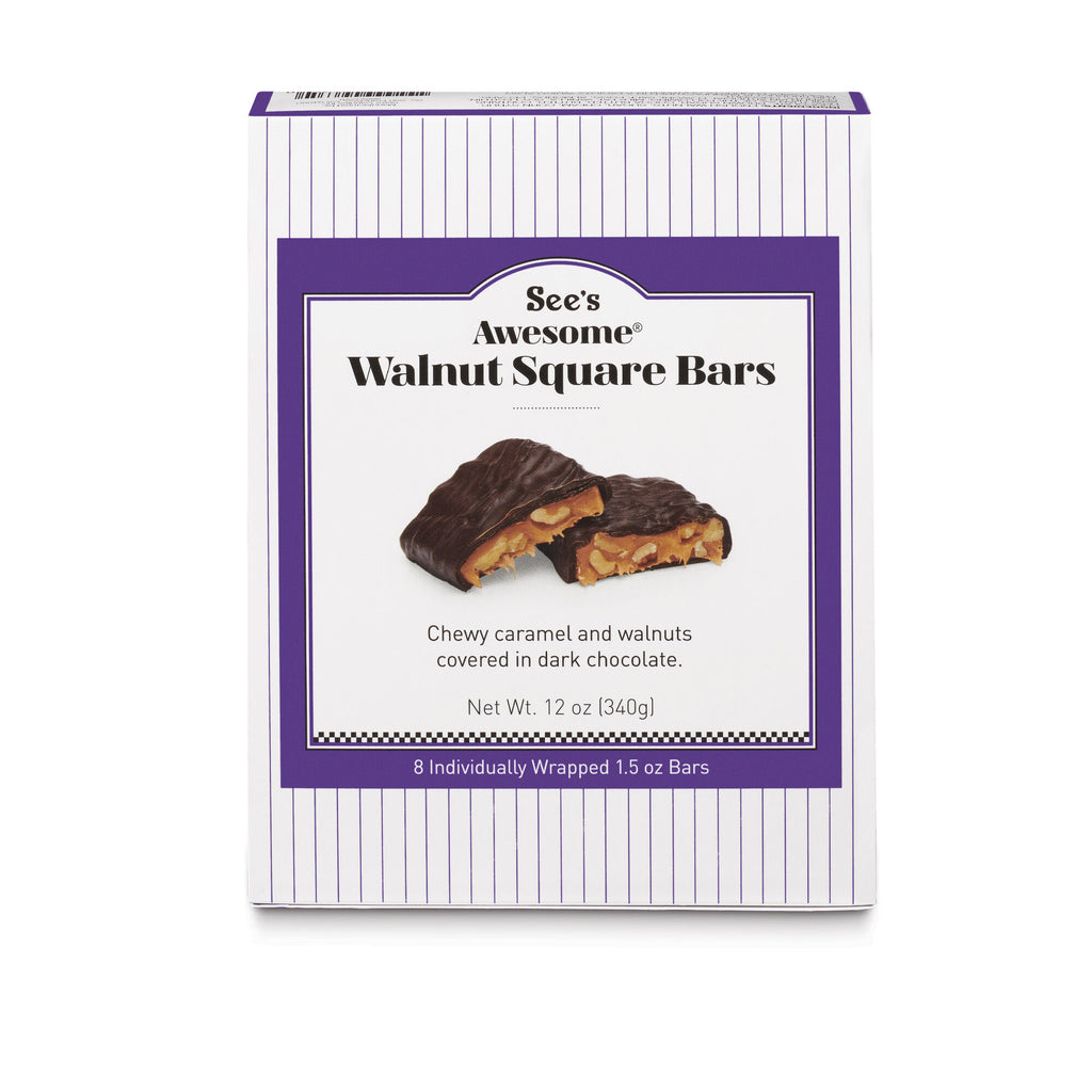 See's Awesome® Walnut Square Bars